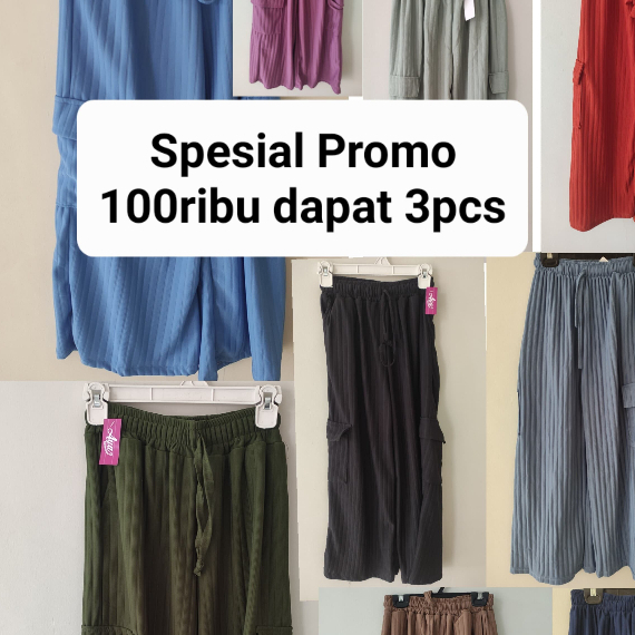 PROMO PAKET USAHA CELANA PANJANG 100 RIBU DAPAT 3