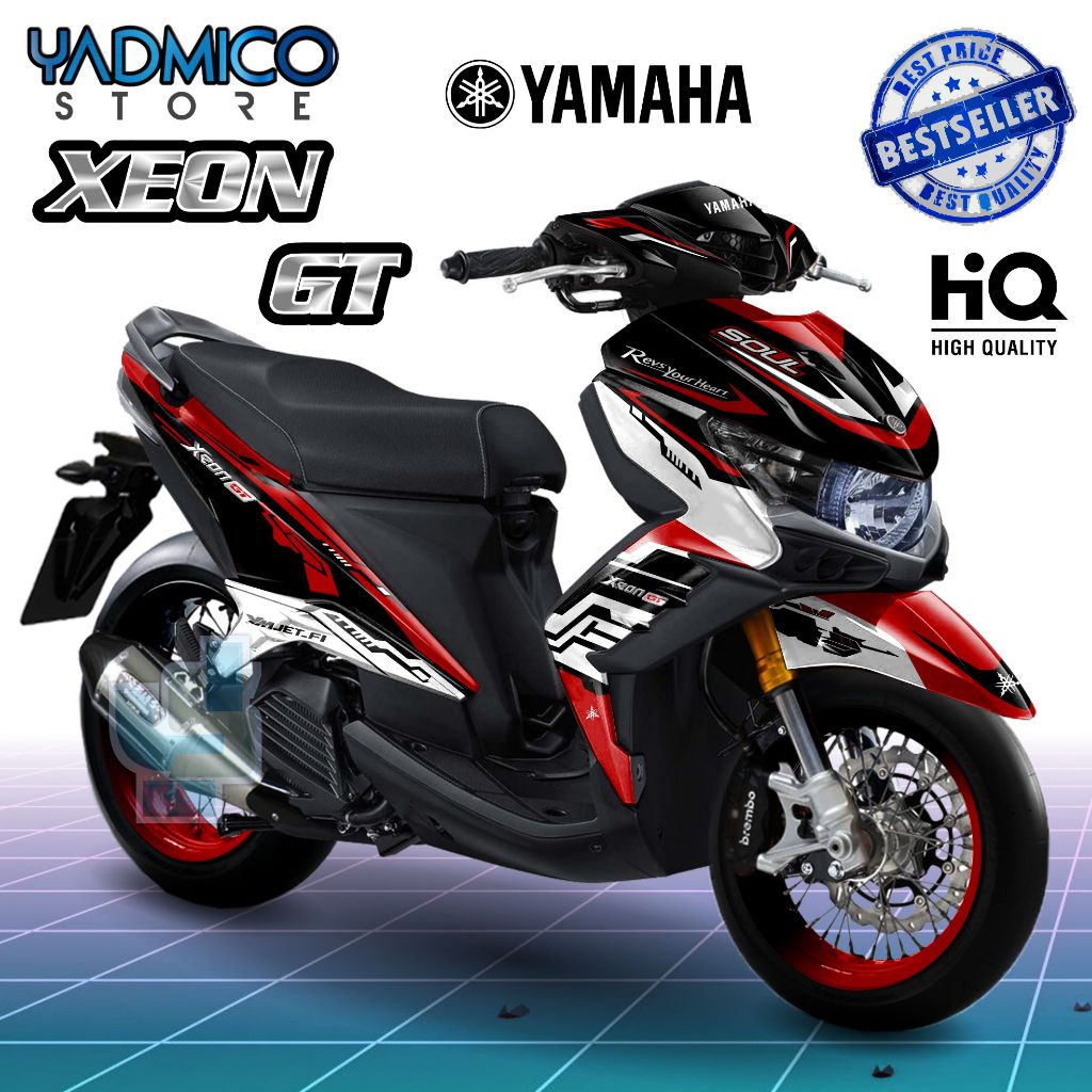 Decal Xeon GT 125 Full Body - Stiker Motor Xeon GT 125 Full Body - Decal Hologram Xeon GT 125 Full B