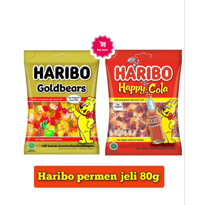 

HARIBO Permen Jelly 80 g Goldbears || Happy Cola || Starmix