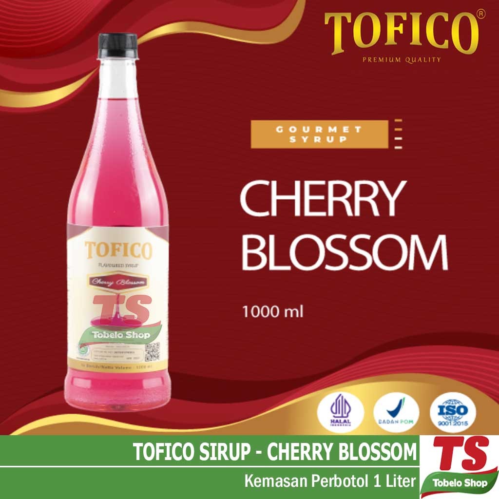 

TOFICO CHERRY BLOSSOM SYRUP 1 LITER / TOFICO CHERRY BLOSSOM SIRUP / TOFICO SYRUP CHERRY BLOSSOM