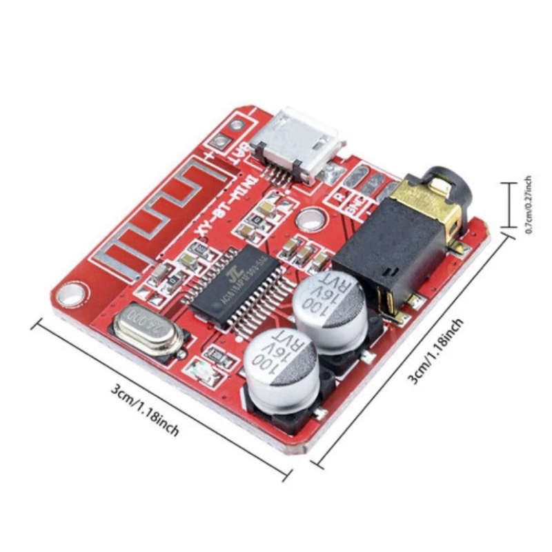 MODUL BLUETOOTH 4.1 Audio reciver MP3 decoder lossless 3.7-5v AMPLIFIER papan modul merah