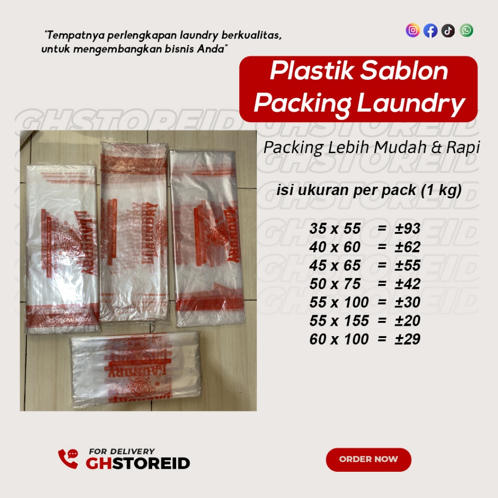 Plastik Packing Laundry / Plastik sablon laundry / Plastik printing laundry