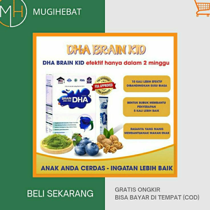 KF7 DHA BRAIN KID NUTRISI VITAMIN OTAK ANAK CERDAS  PENGEMBANGAN OTAK ANAK ORIGINAL