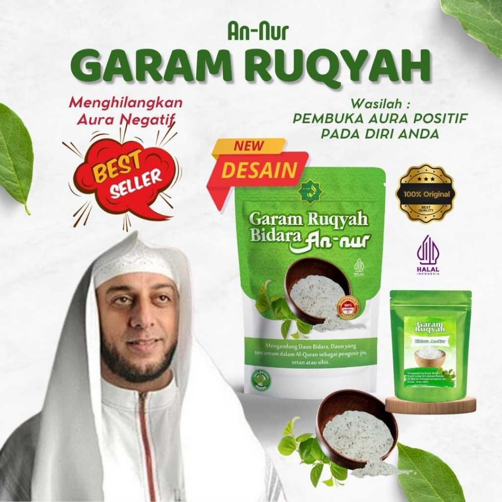 

Penangkal Sihir dan Jin || Garam Rukyah Bidara An-nur 500gr