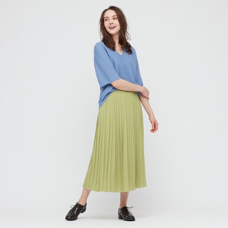 UNIQLO ROK PANJANG SIFFON PLEATED