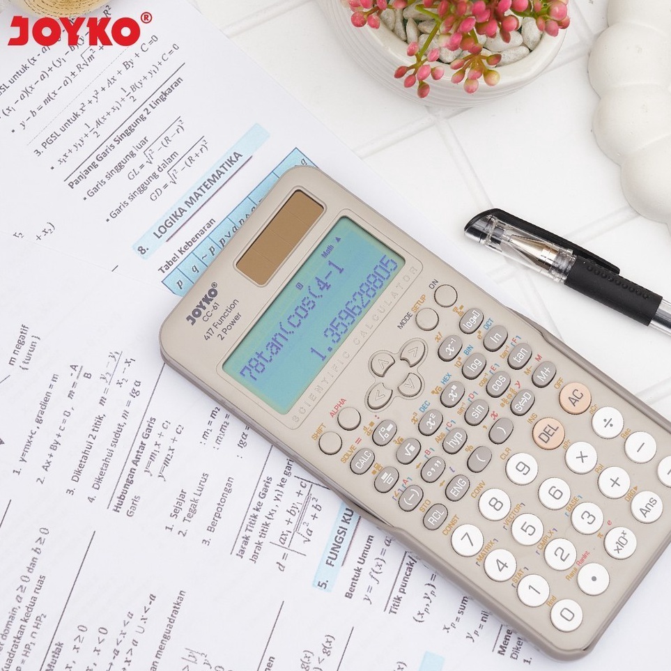 

KODE L22A JOYKO CC61 Kalkulator Sekolah Scientific Calculator CC61 Kuliah