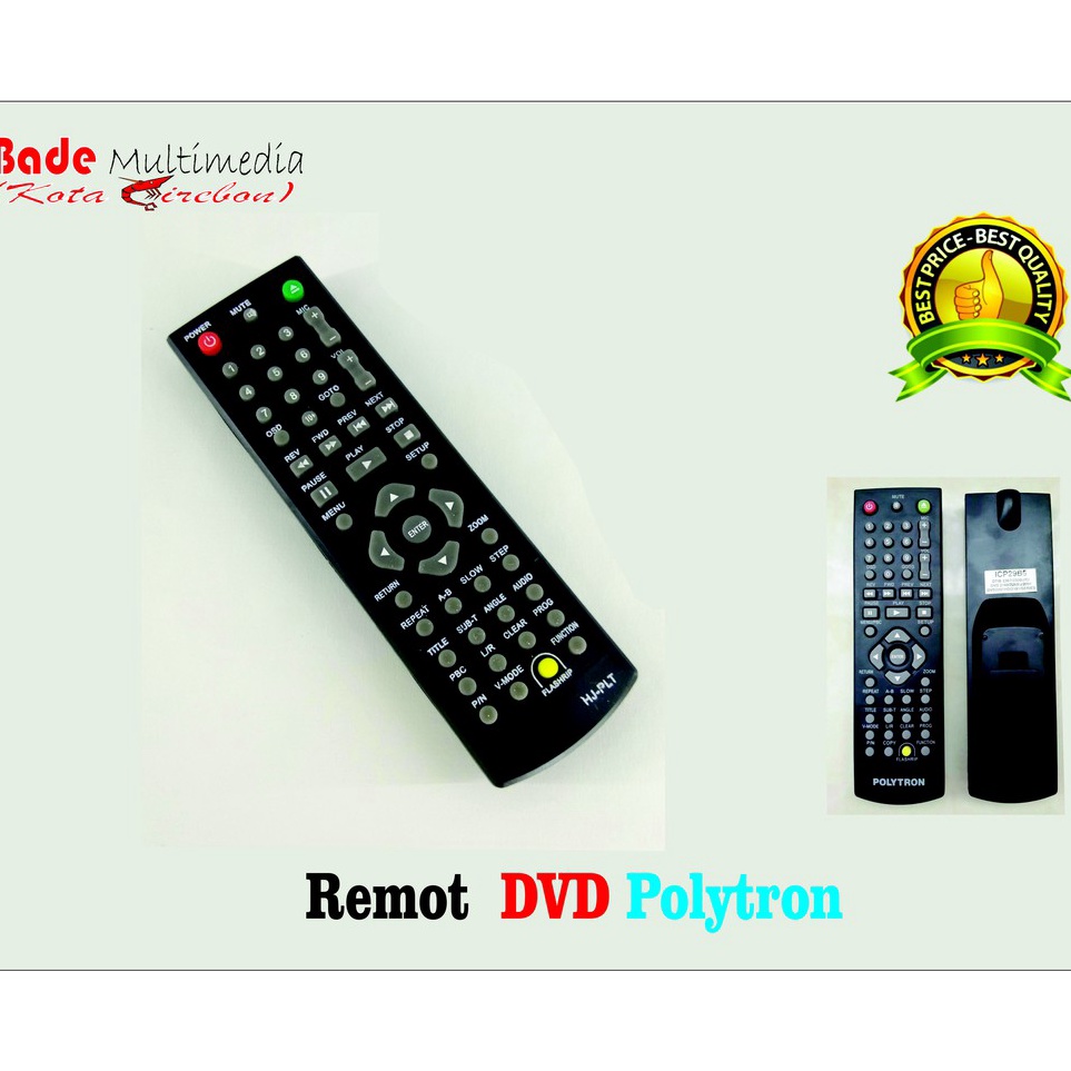 KODE D39P Remot DVD Polytron Tipe 2138 2139 2166 2167 Sampai 2192 2255 2268 dll