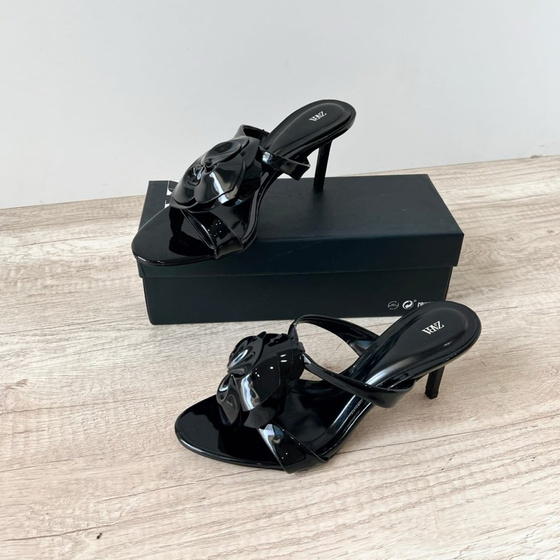 Flory high heels 9cm by Zara import high quality fashion shoes sandal wanita hak tinggi pesta kantor