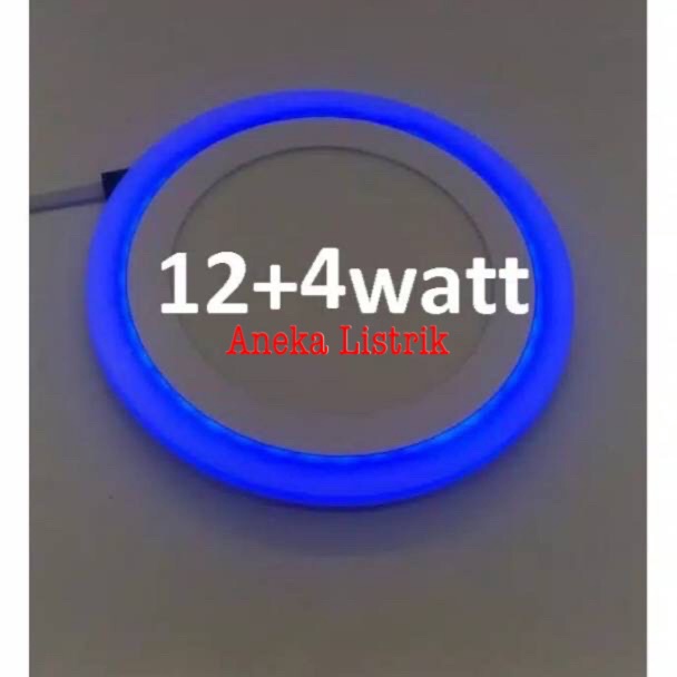 KODE K52S DOWNLIGHT LED 2 WARNA 124 WATT READY BULAT  KOTAK TENGAH PUTIH SAMPING BIRU DAN PUTIH WW J