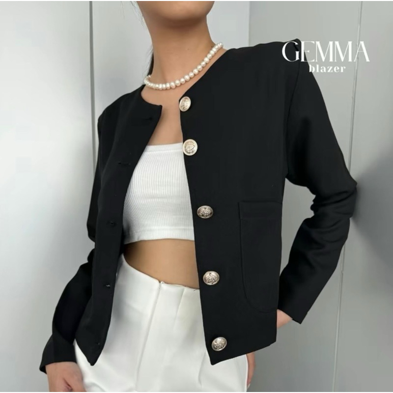 Gemma Blazer Premium Outer / Korean Outer / Blazer / Basic Outer