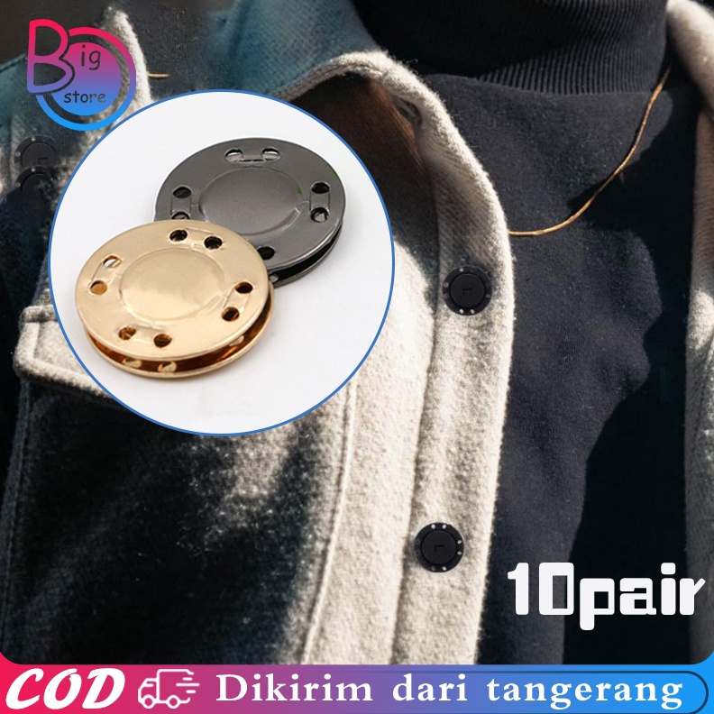 

KODE X66T 1pasangSet Kancing Magnet Jahit Tas 125mm Kancing Baju Magnet Button Diy Magnetic Button Untuk Apparel Bag