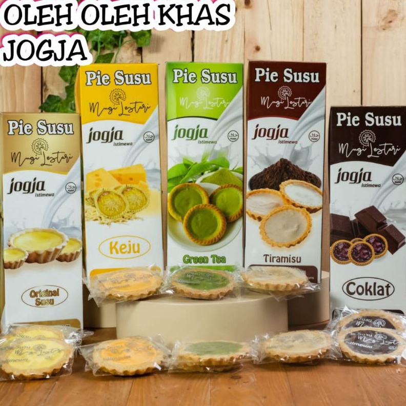 

TERMURAH PIE SUSU MUGI LESTARI OLEH OLEH KHAS JOGJA VARIAN COKELAT ORIGINAL TIRAMISU KEJU GREEN TEA