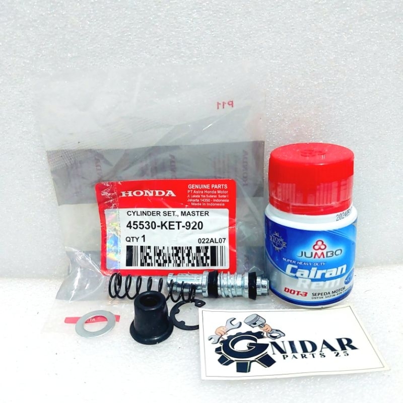 Seal Master Rem Depan + Minyak Rem Kharisma Supra Revo Megapro