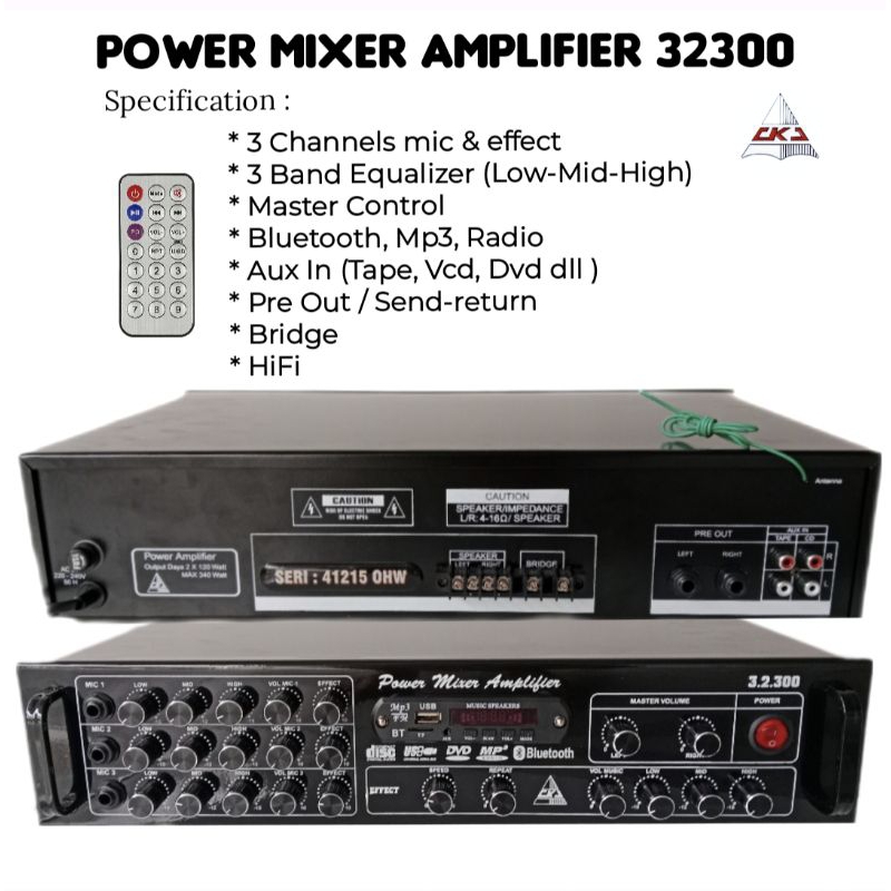 POWER MIXER AMPLIFIER 32300 NEW CKJ