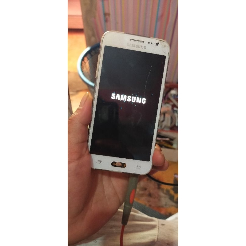 lcd Samsung j200g (j2) ori copotan retak normal