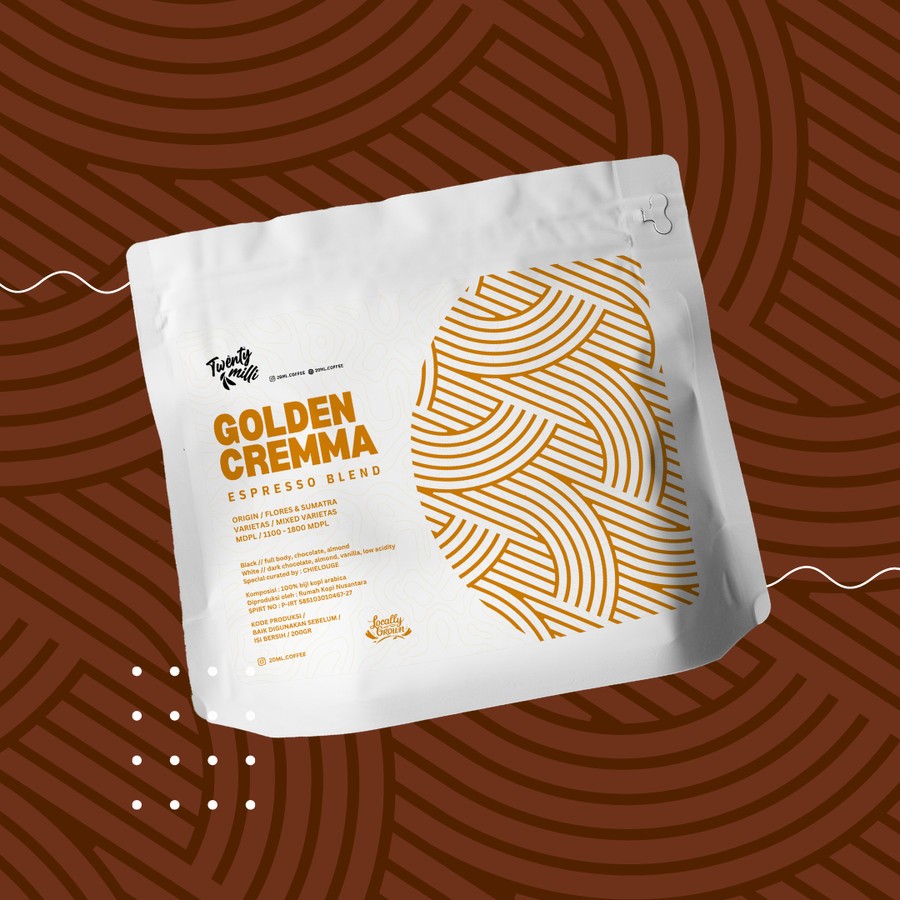 

Espresso Blend : Golden Cremma 200gr I Biji/Bubuk Kopi