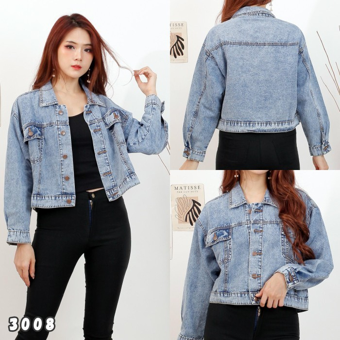 Jaket Jeans Vintage Pria Wanita Denim Jacket Ori
