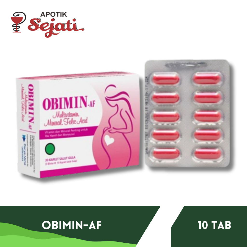 OBIMIN-AF 10`S/MEMENUHI KEBUTUHAN VITAMIN IBU HAMIL