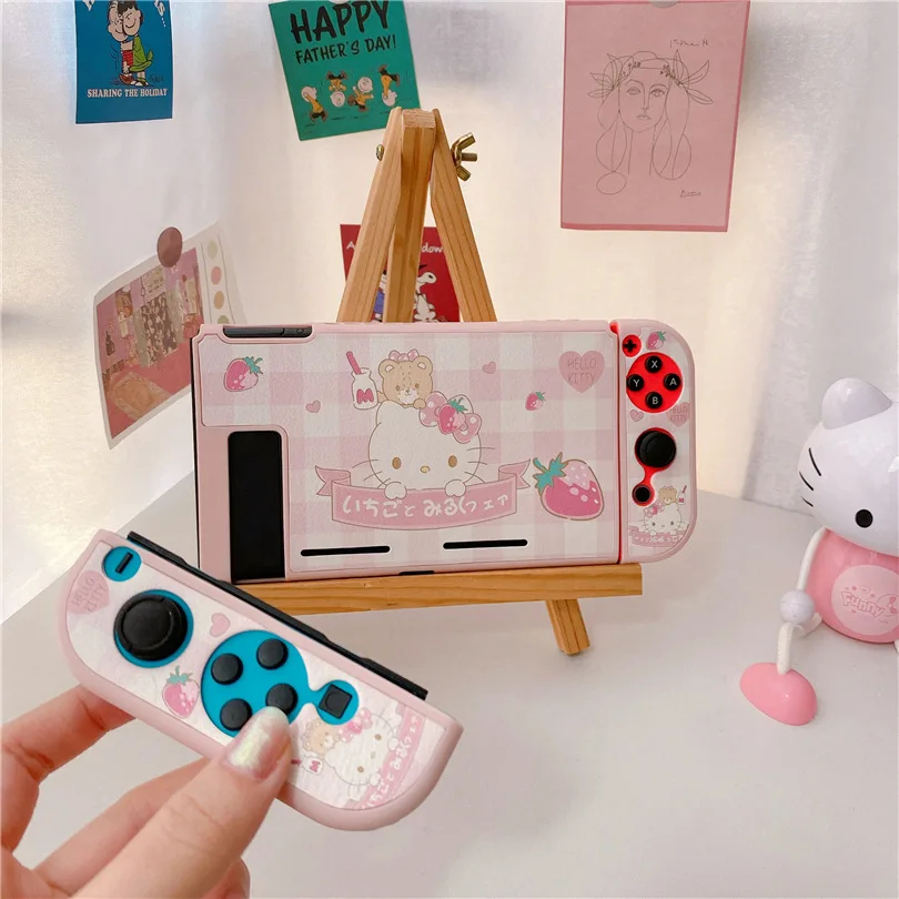 Sanrio Hello Kitty Soft TPU Protective Case for Nintendo Switch NS Joy-Con Controller Protection Bac