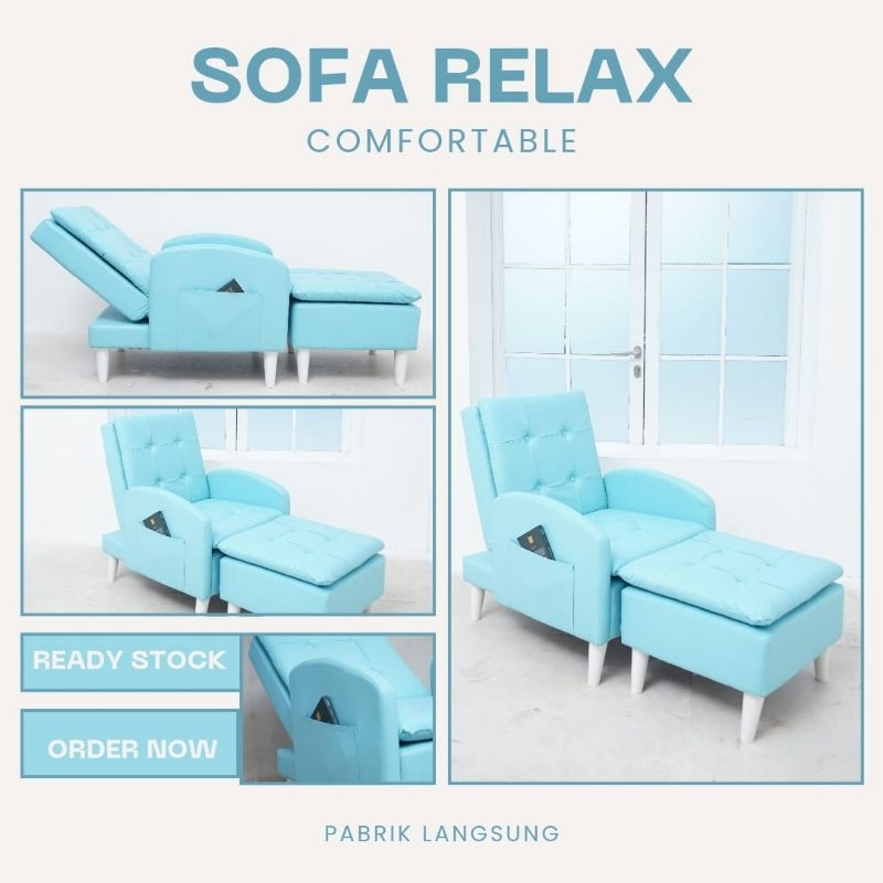 KULIT SINTETIS - SOFA LIPAT MINIMALIS / SOFA BED LIPAT lesehan panjang 1,5 meter