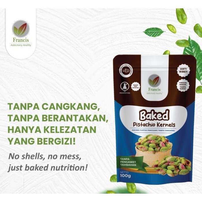 

Baked Pistachio Kernels / Kacang Fustuk Tanpa Cangkang Panggang