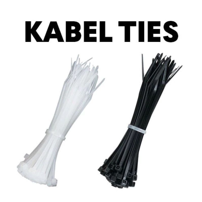 

KABEL TIES 10pcs Cable Ties Nilon Kabel Ties Nylon Tie Tali Alat Pengikat Kabel ukuran 10cm, 15cm, 20cm