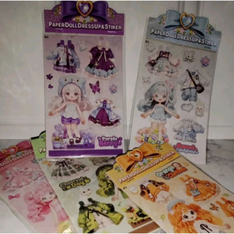 Mainan Stiker Paper Doll dress Up