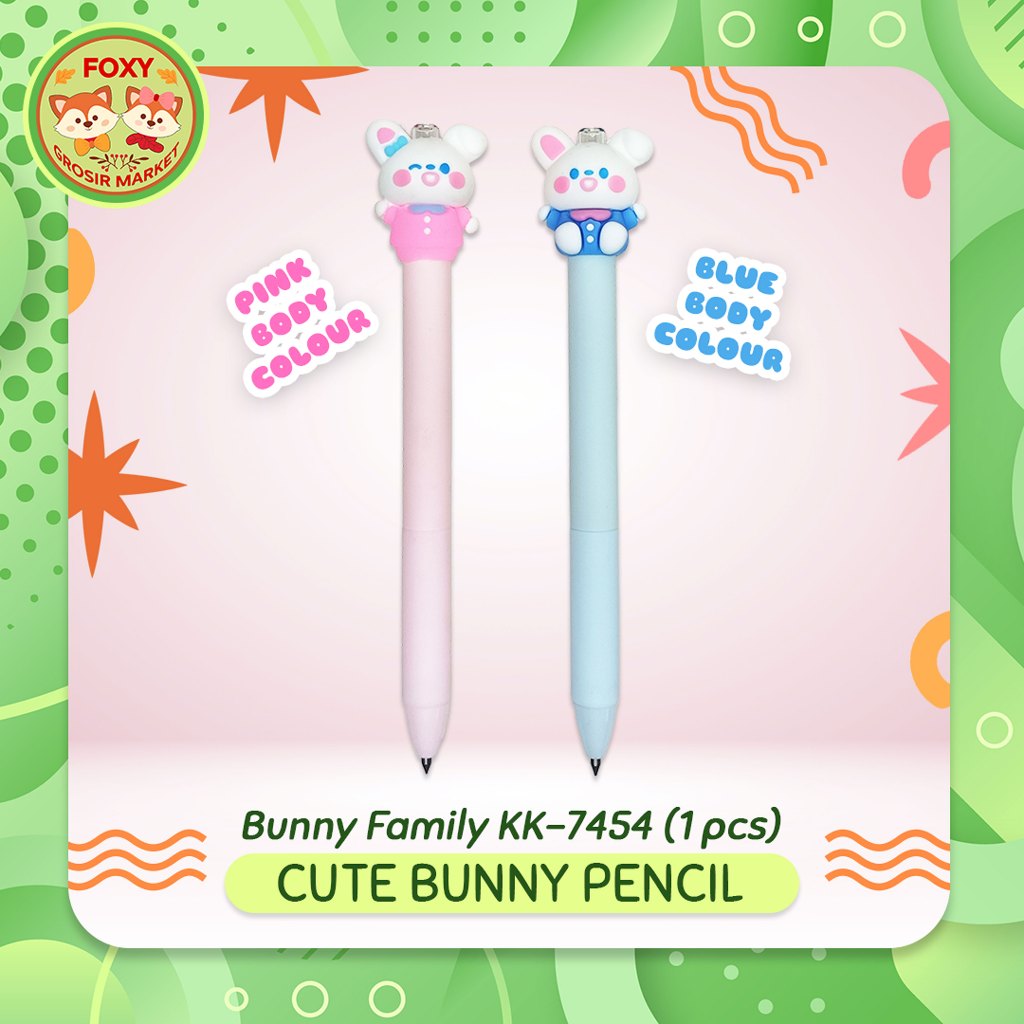 

HB Pencil Cute Bunny Family KK-7454 / Pensil HB Kuki Lucu Kawai Bunny KK 7454