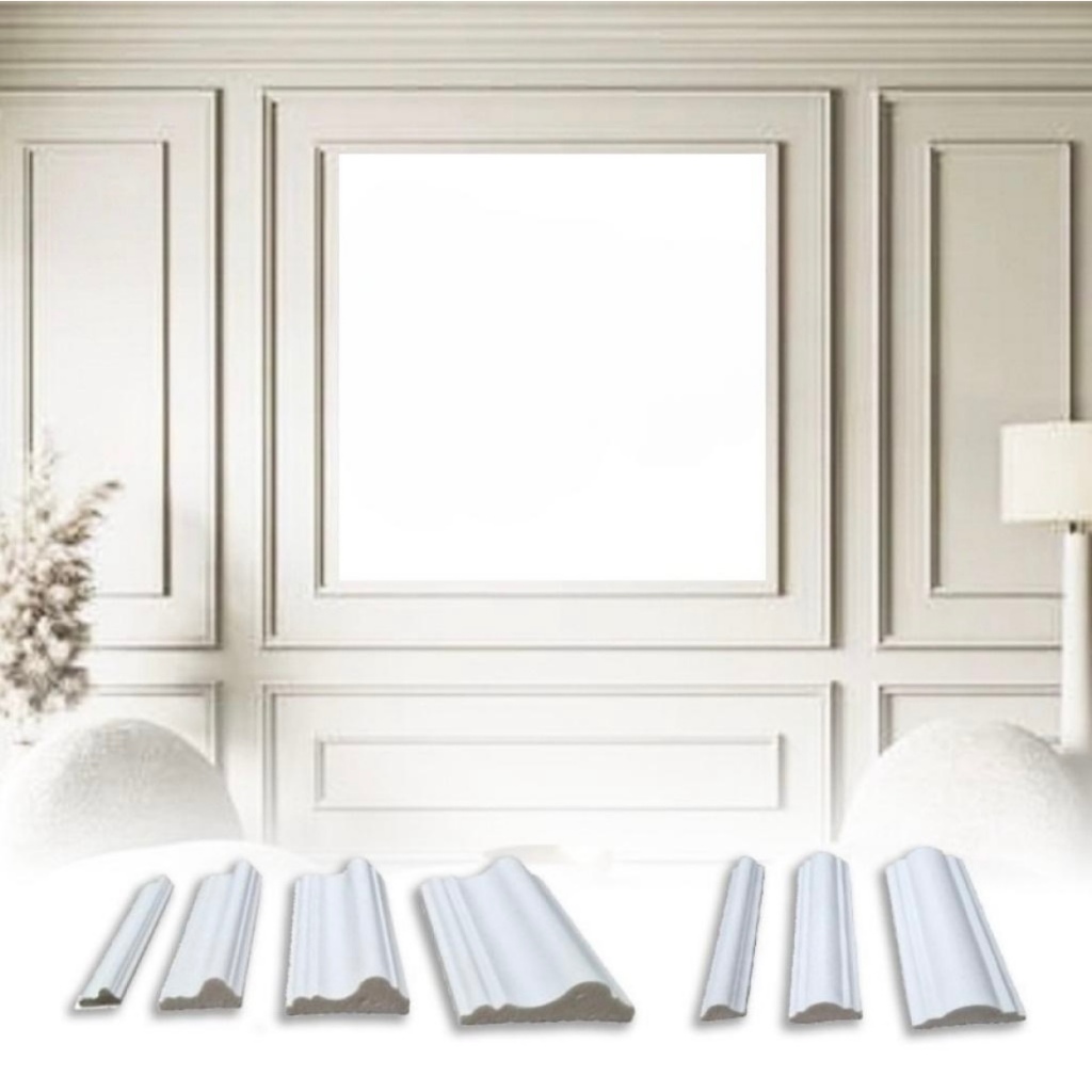 Lis Wallmoulding Wall Moulding /Molding Bahan PVC Anti Rayap Anti Air High Quality