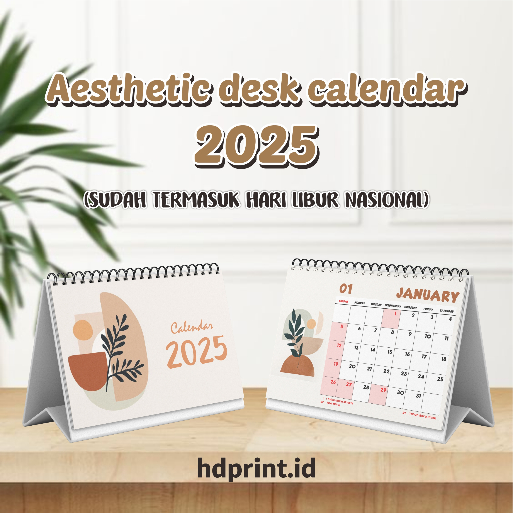 

KALENDER DUDUK AESTHETIC 2025 | KALENDER MEJA 2025 (KODE PLANTS)
