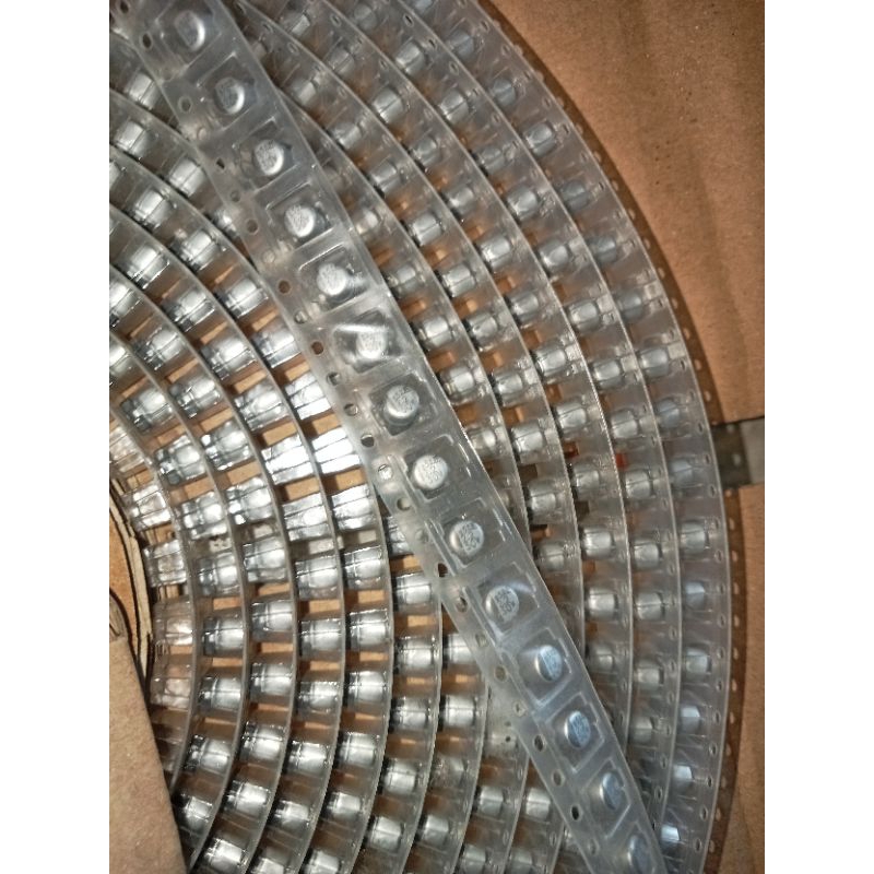 (10pcs) Elko solid Smd 4x5.5 50v 2.2uf Elco 2.2uf 50v Original