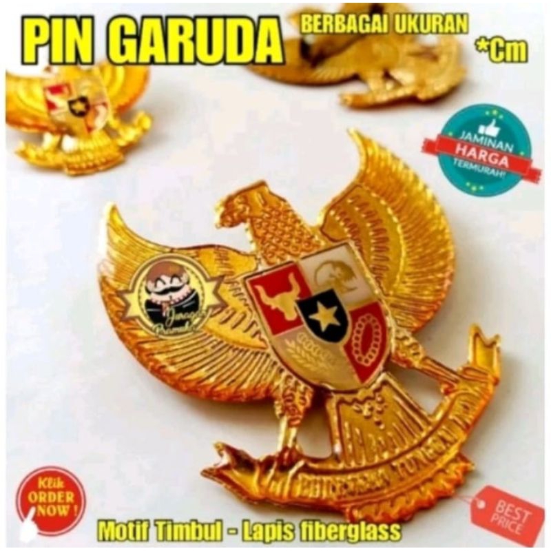 Pin Garuda Bendera Merah Putih