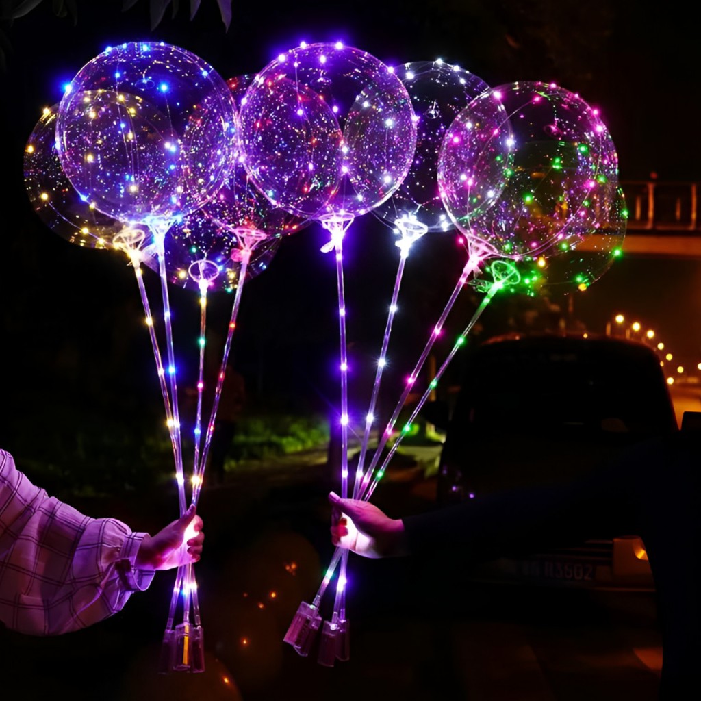 JOFESTORE88 BALON LED WARNA WARNI /STICK BALON RAINBOW LED ULANG TAHUN