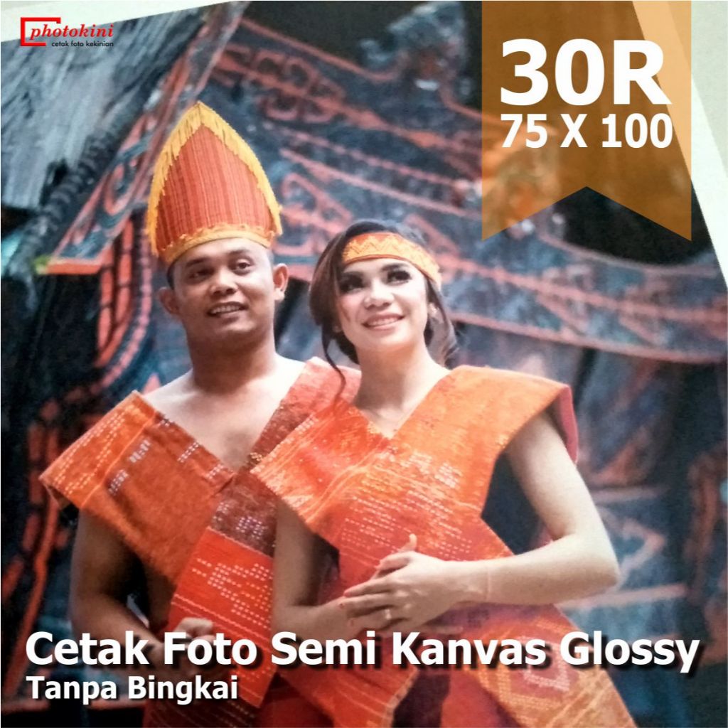 Cetak Foto Photo Semi Kanvas Canvas Glossy 30R Tanpa Bingkai