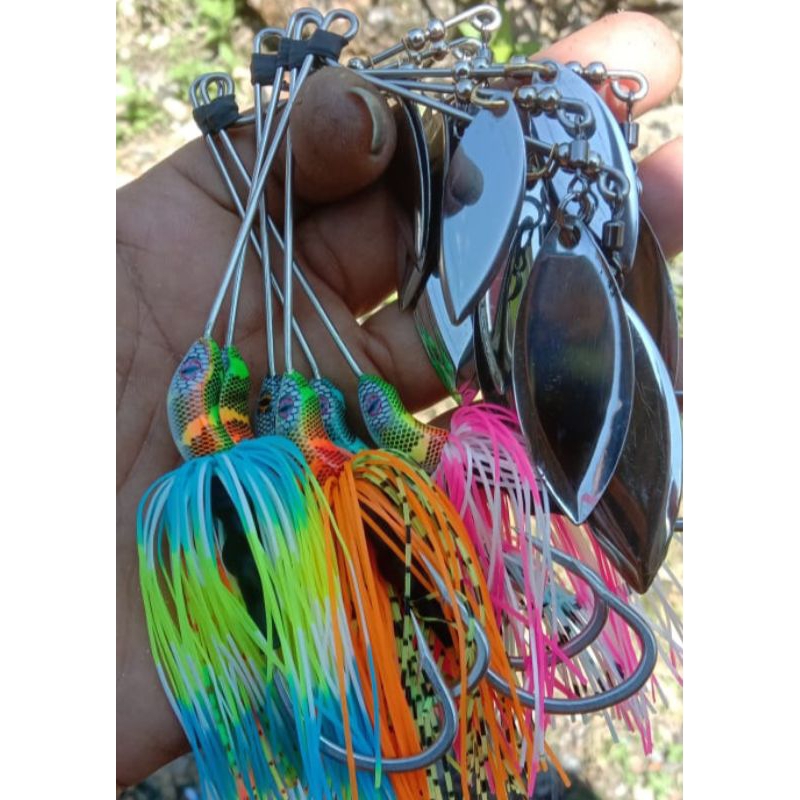 SPINNER TOMAN 21GRAM DAN GABUS 11GRAM DTX LURE UMPAN CASTING GABUS DAN TOMAN