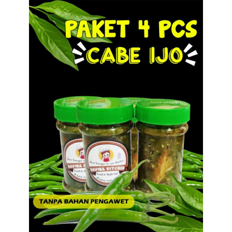 

Paket sambel tolong cabe ijo 4 pcs