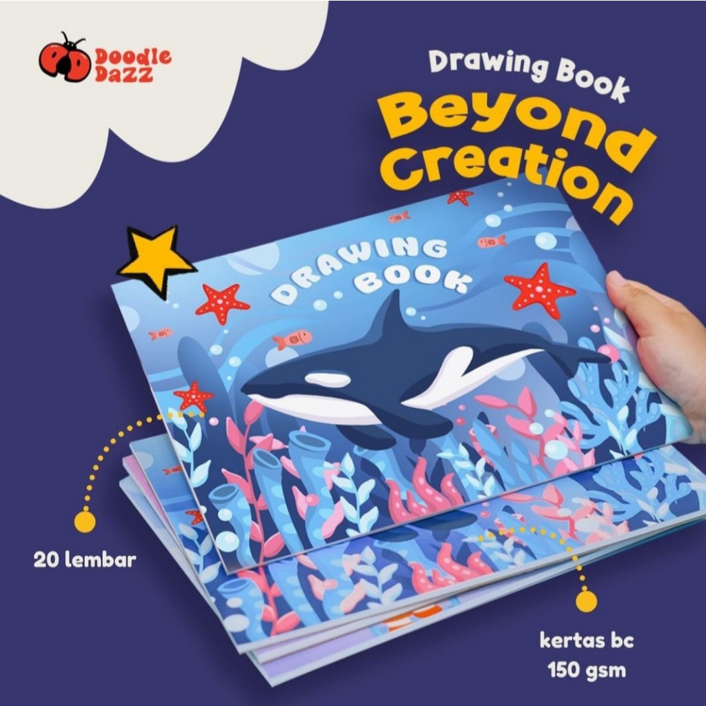 

Asaba Stationery- Doodle Dazz Buku Gambar A4 Beyond Creation