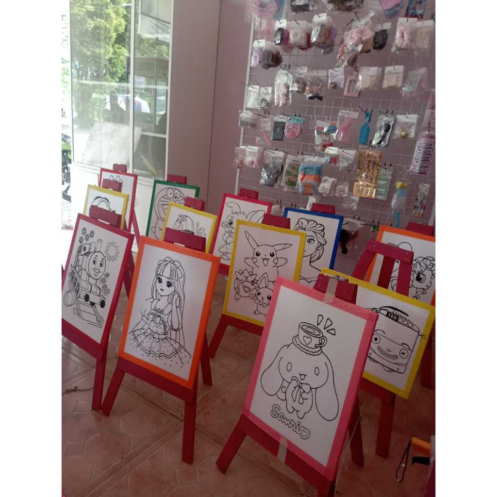 

sterofoam lukis ukuran 30x40 isi 5 pcs media mewarnai sterofoam /lukis sterofom/styrofoam melukis