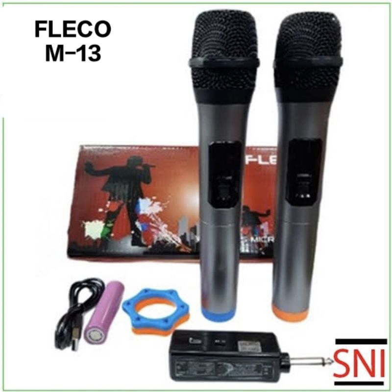 Mic wireless double FLECO M-13