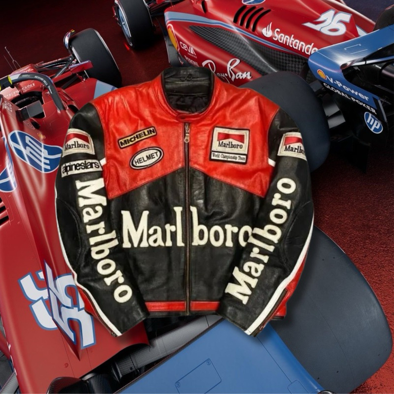 IAMYOURQL - Marlboro RB Race Jacket Leather