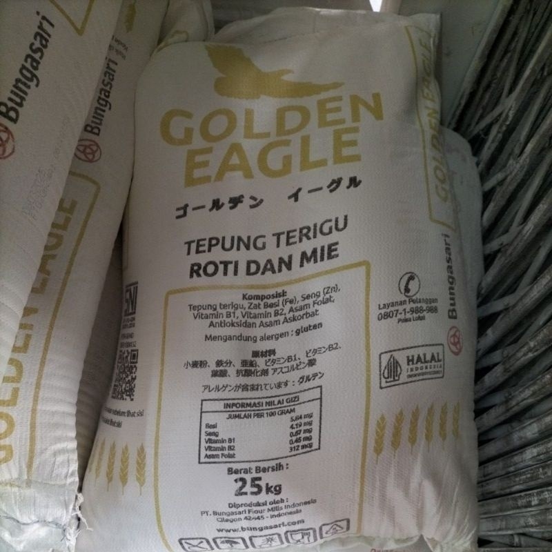

Tepung Terigu Golden Eagle 25kg Tepung Terigu Roti Dan Mie (GOJEK/GRAB Instan)