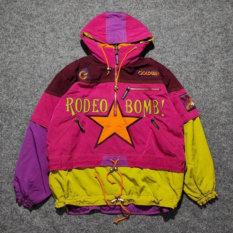 JACKET GOLDWIN RODEO BOMB SUISSE SKI SNOWBOARD OUTDOOR COLORBLOCK/COLOURBLOCK VINTAGE THRIFT/SECOND