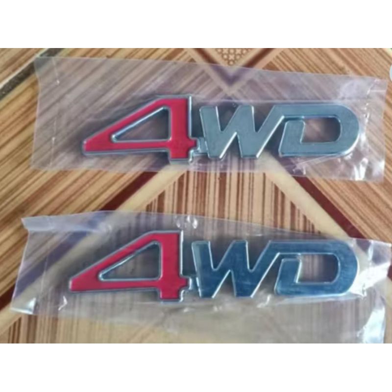 Emblem logo mobil 4wd