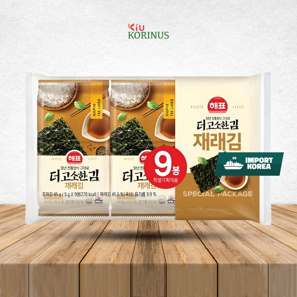 

RB K- HAEPYO Seosoned Laver /Snack Korea/ Rumput Laut/Nori Panggang Berbumbu 45g.