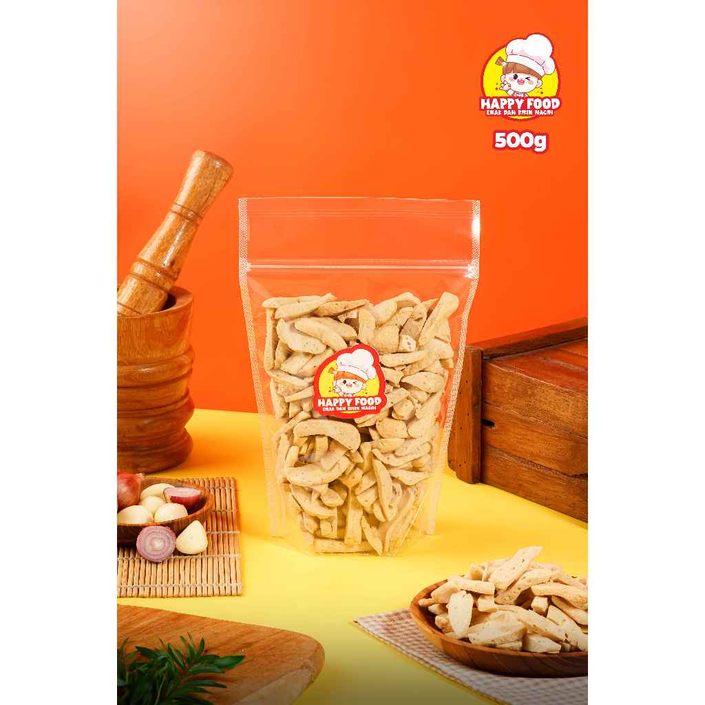

Basreng Original Daun Jeruk Premium Happy Food Viral Bumbu Melimpah kemasan 500 gram