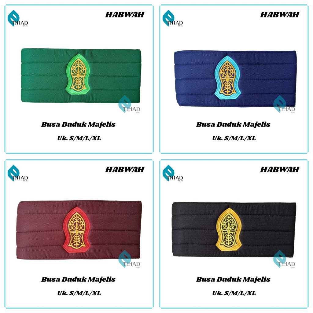 Habwah + Busa Sabuk Duduk Majelis Selendang Habaib Habwa HABWA TEROMPAH (SABUK DUDUK MAJLIS) TERLARI