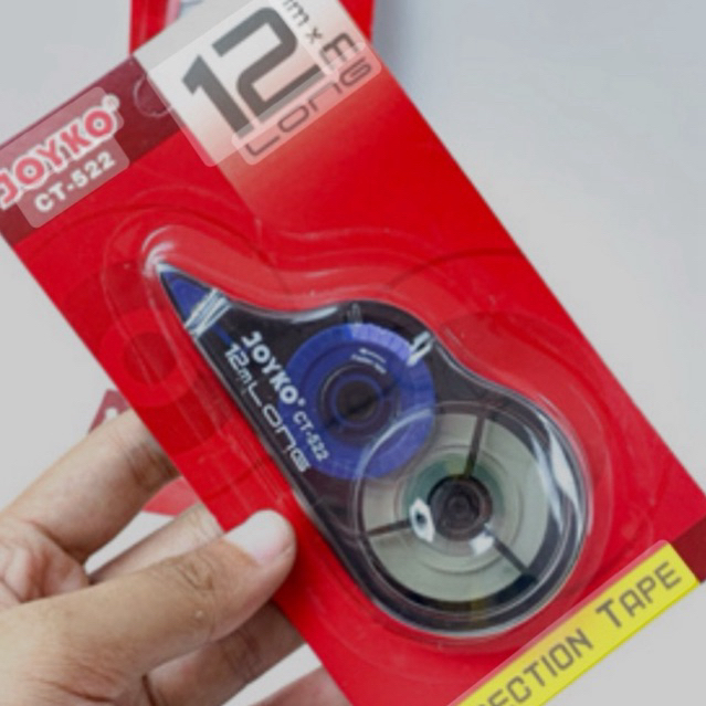 

Tipex Kertas Correction Tape Pita Koreksi Joyko CT-522 (12 meter x 5 mm) --- 1 PCS