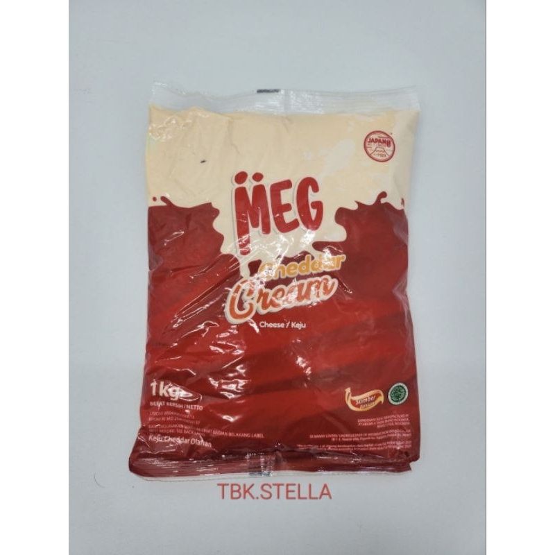 

MEG CHEDDAR CREAM / KRIM KEJU 1 KG / FILLING KEJU (HARGA PROMO EXP SEPT 2024)