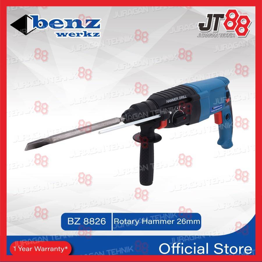 Mesin Bor Bobok Beton Tembok 26 mm / Rotary Hammer Benz Werkz