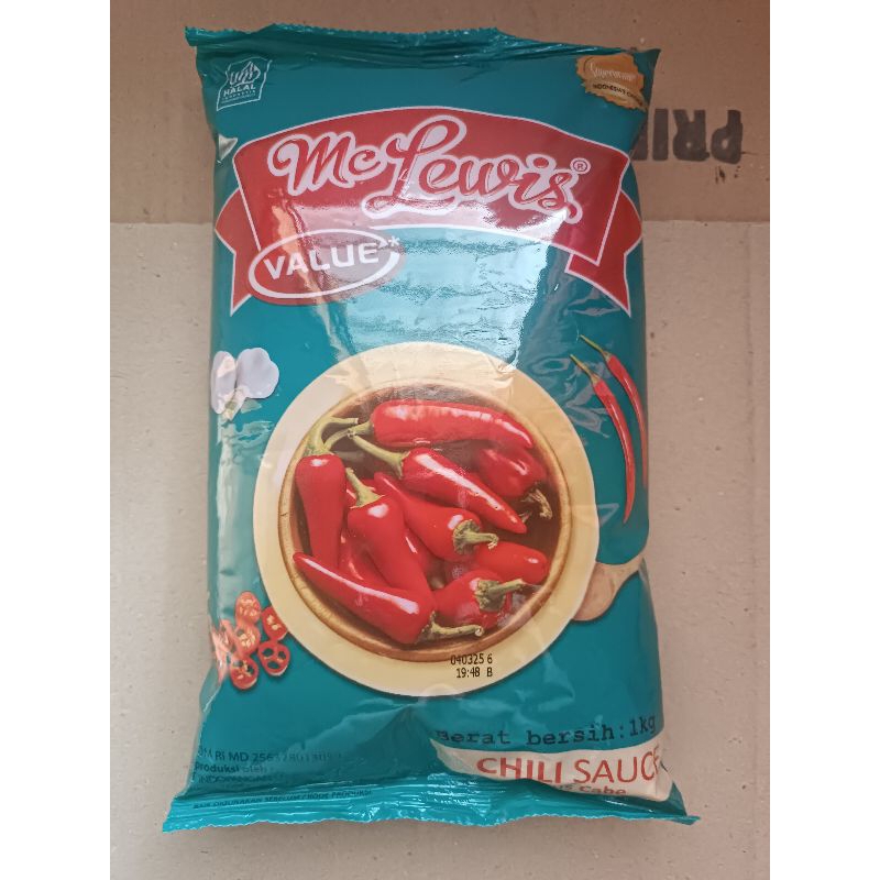 

saos sambal/ chili sauce mc lewis 1 kg